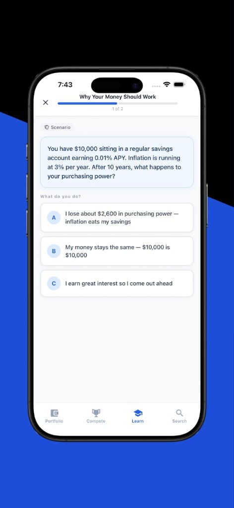 Scenario-based quiz question